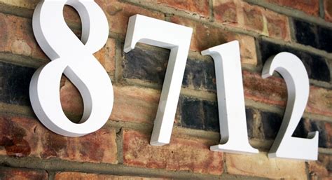 large metal house numbers|12 inch address numbers white.